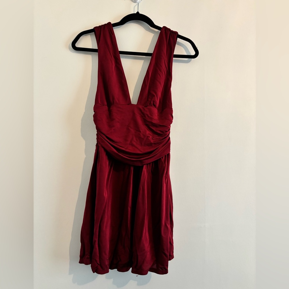 Free People Deep-V Slip Dress